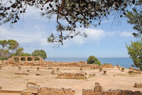 Ruins of the basilica in Tipasa