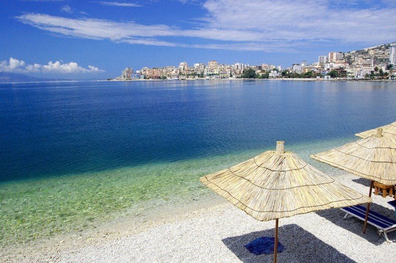 Beach at Sarandë, Albania