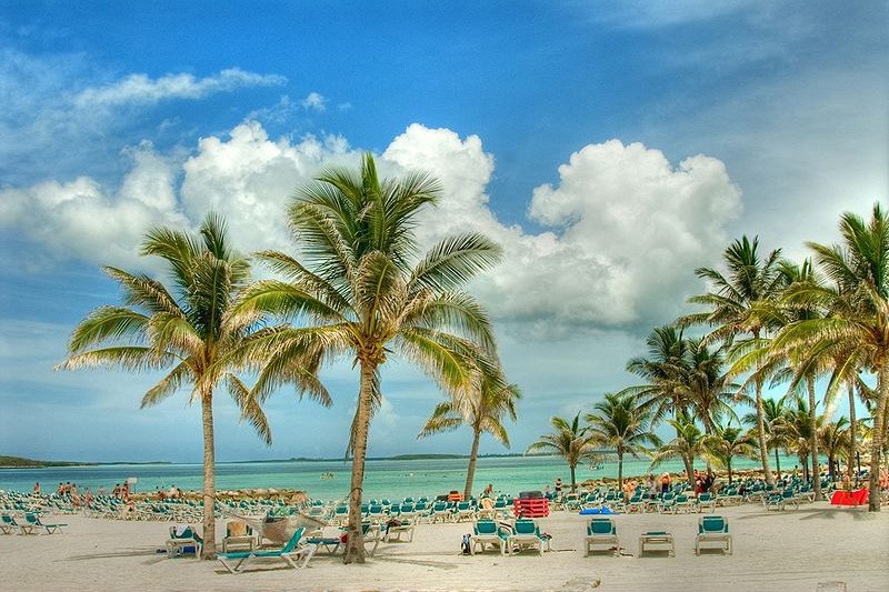 Beach in Nassau, Bahamas