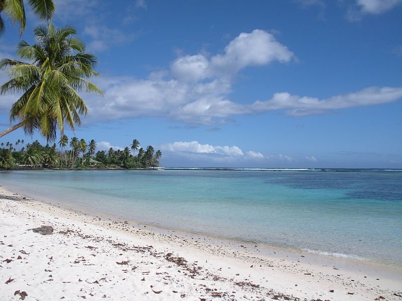 Beach on Upolu Island, Samoa