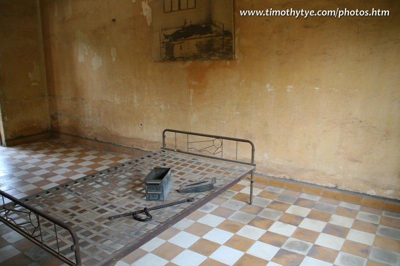 Bed of torture, Tuol Sleng Genocide Museum