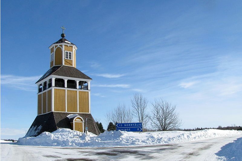 Belfry of Lohärad parish in Norrtälje Municipality
