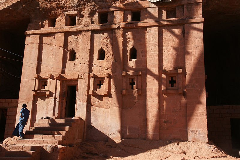 Church of Bet Abba Libanos in Lalibela, Ethiopia