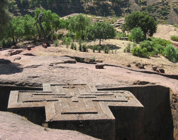 Bet Giyorgis Church in Lalibela, Ethiopia