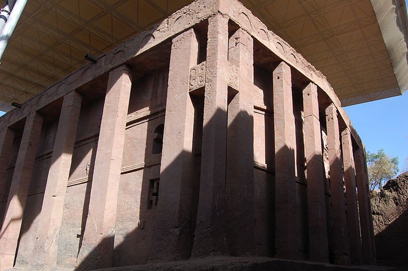 Bet Medhane Alem rock hewn church, Ethiopia