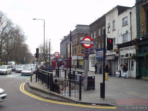 Entrance to the Bethnal Green Tube Station