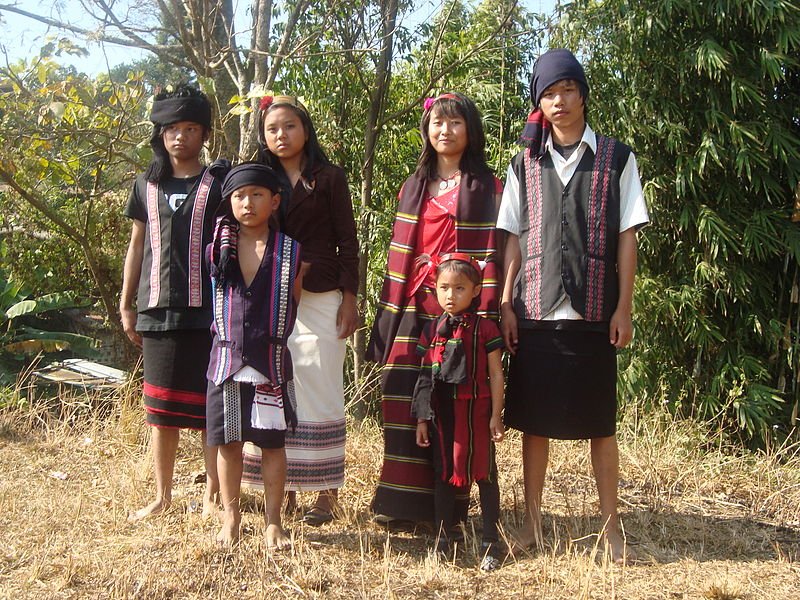 The Biate people in traditional attire