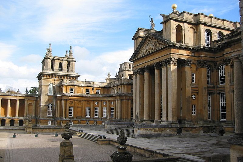 Front façade of Blenheim Palace