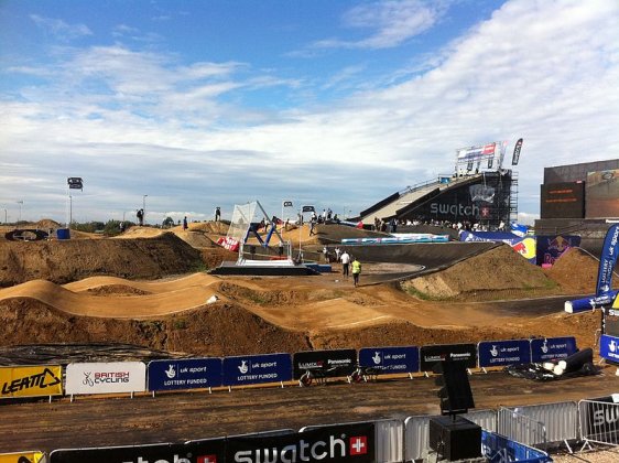 BMX Track taking shape at BMX Track taking shape at London Velopark