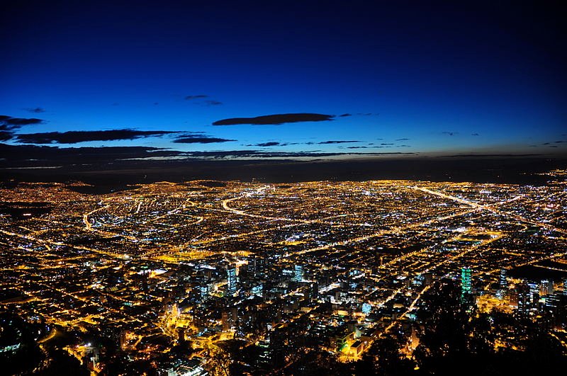 Bogota at night