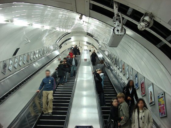 Bond Street Tube Station Escalators