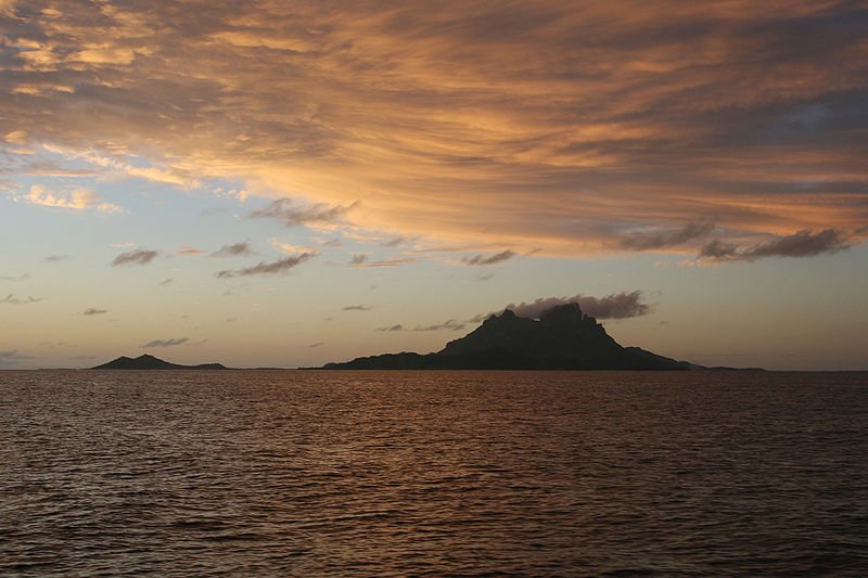 Bora Bora at sunset
