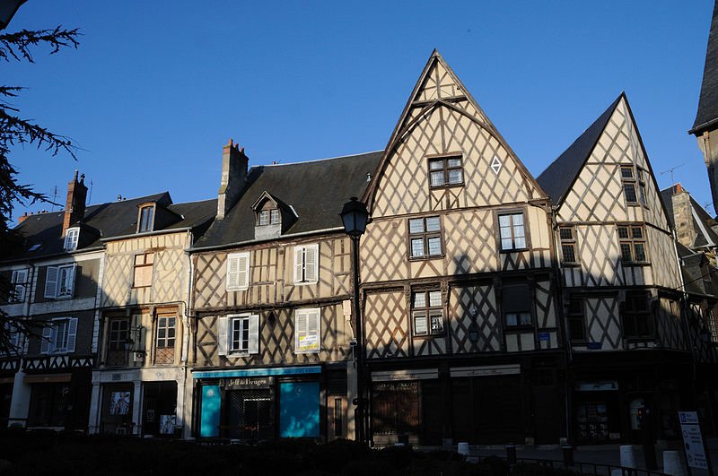 Place Gordaine in Bourges, Cher, Centre