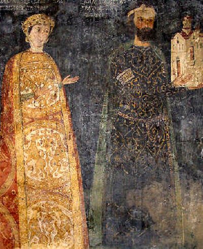 Portrait of Kaloyan and his wife Desislava