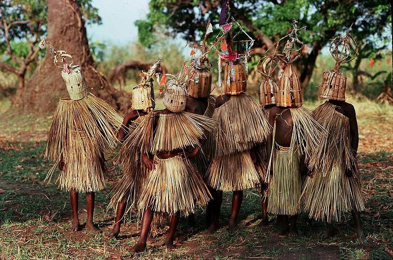 Boys undergoing circumcision rites in Malawi