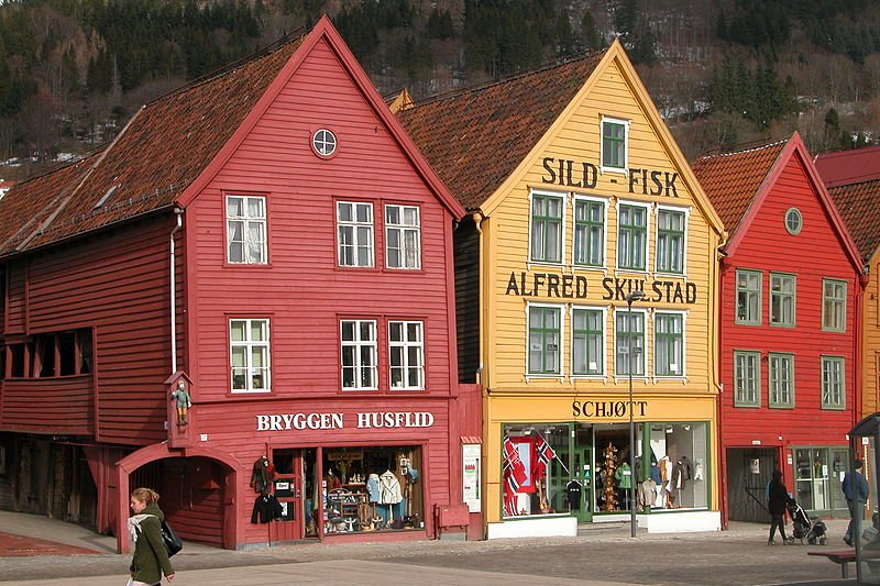 The Bryggen waterfront area of Bergen