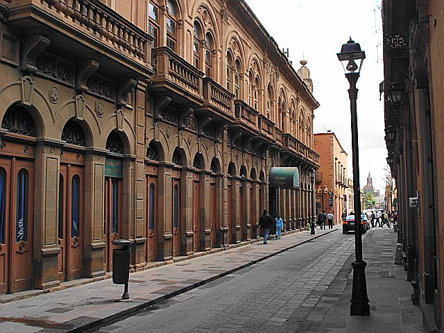 Calle Universidad in the historic center of San Luis Potosí