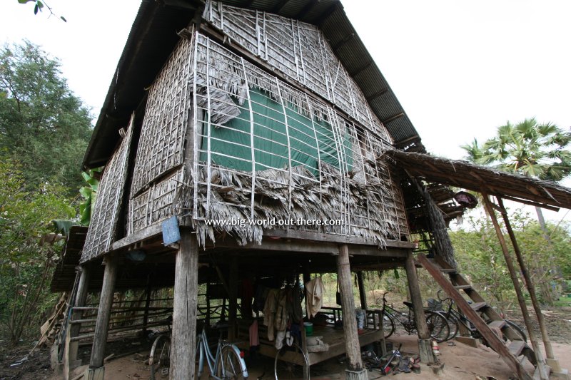 Farm shed in rural Cambodia near the ruins of Angkor