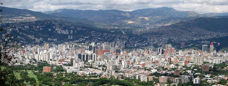 Caracas, viewed from Mount Avila