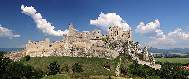 Castle ruins in Beckov, Slovakia