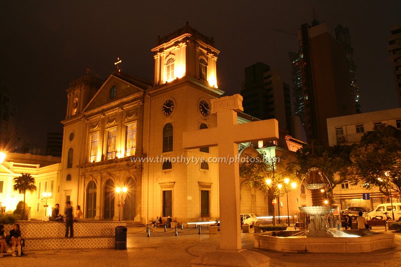 Cathedral of Macau at night