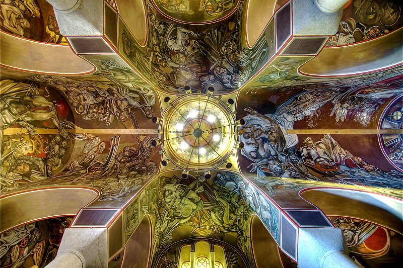 Ceiling of Patriarch's Church at Tsarevets Fortress, Veliko Tarnovo