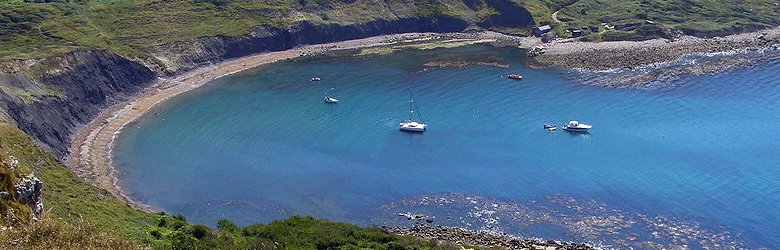 View of Chapman's Pool from Hounstout Cliff, Dorset