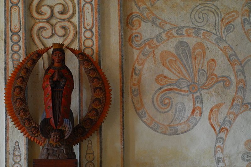 Sculpture in the Church of San Javier, Santa Cruz, Bolivia
