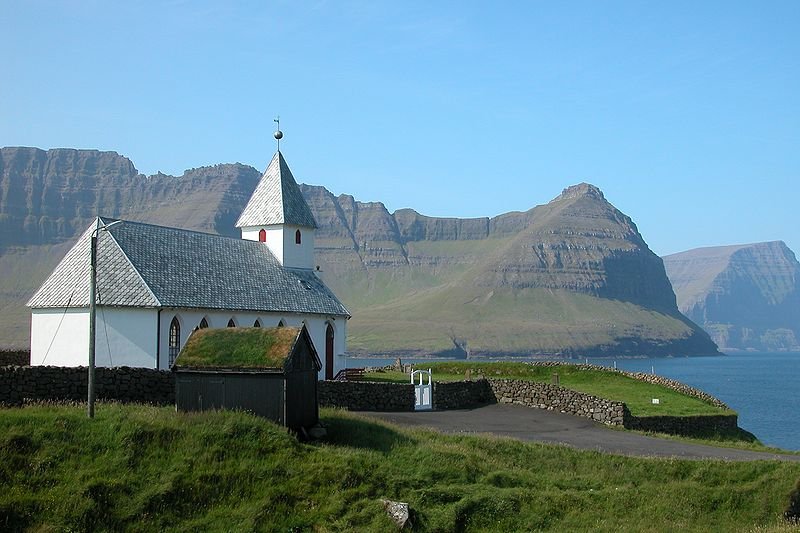 Church of Viðareiði on Viðoy, Faroe Island