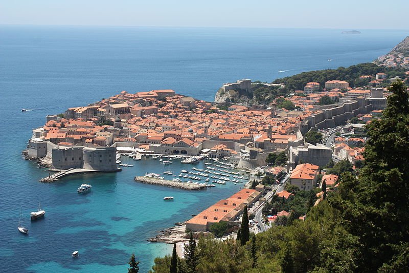 View of the city of Dubrovnik