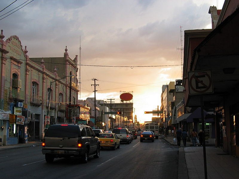 Ciudad Juárez at dusk