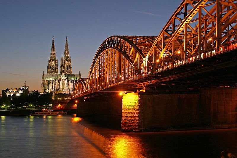Cologne Cathedral as seen from Hohenzollernbrucke
