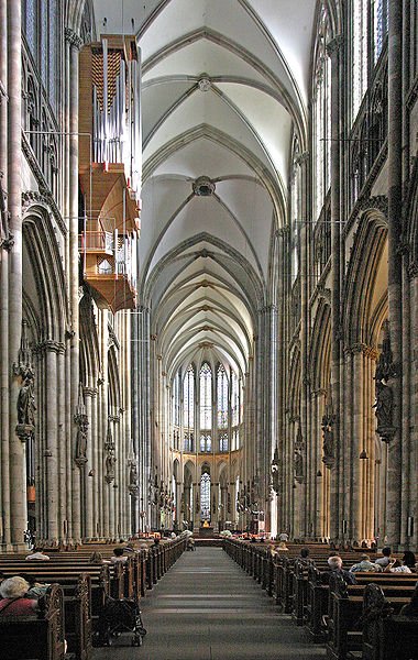 The nave of the Cologne Cathedral