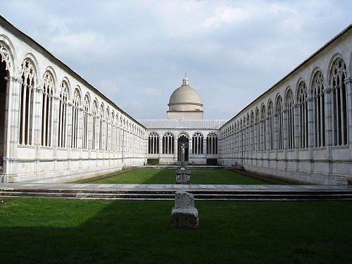 Compasanto, the monumental cemetery at Campo dei Miracoli, Pisa