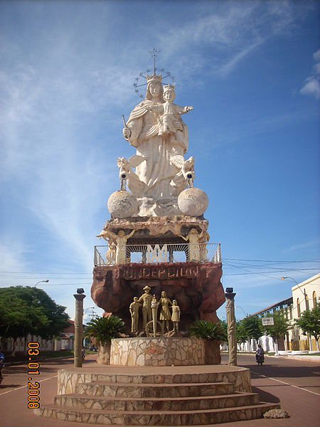 Entrance monument in Concepción, Paraguay