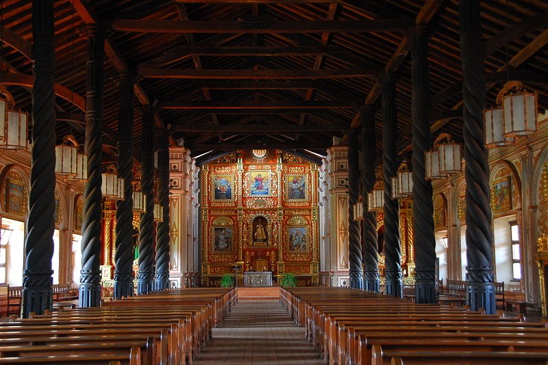 Interior of the Church of Concepcion, Santa Cruz