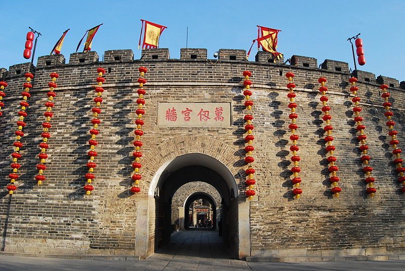 Wall at the Temple of Confucius in Qufu