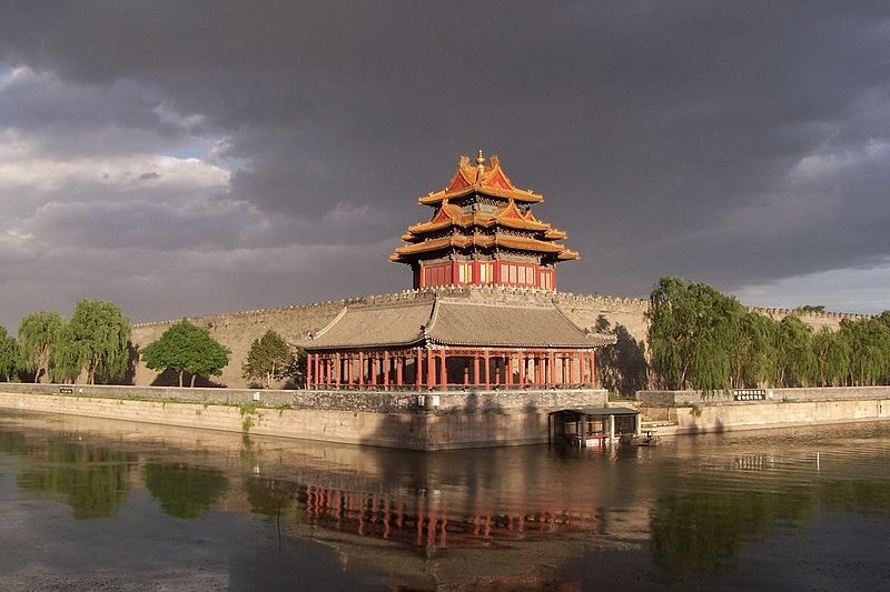 A corner tower of the Forbidden City