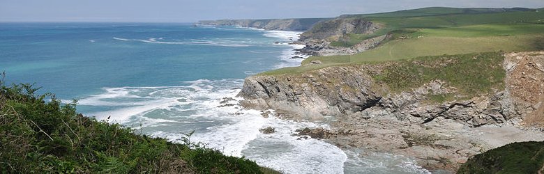 The coast of Cornwall between Treligga and Pendogget