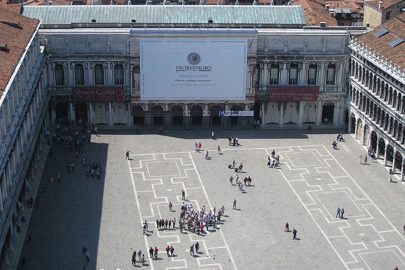 Correr Museum, with St. Mark's Square in the foreground