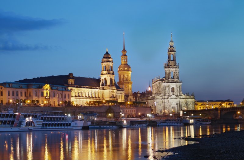 Dresden at night, Germany