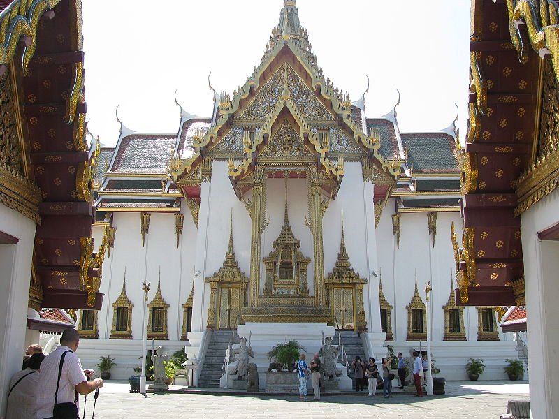 The Dusit Mahaprasat Palace, within the Grand Palace of Bangkok