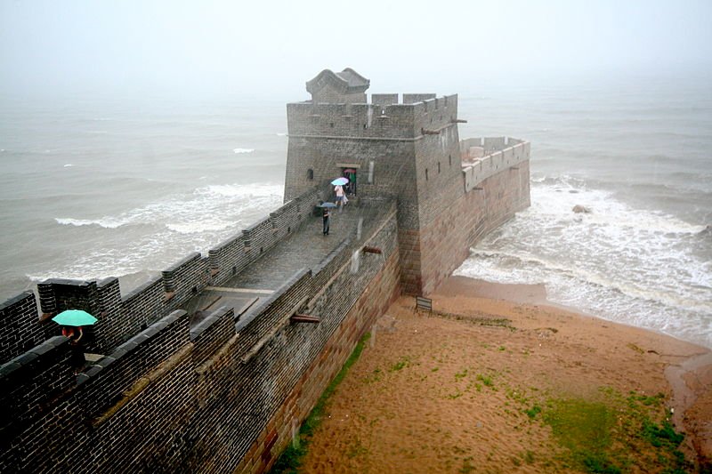 Eastern end of the Great Wall at Shanhaiguan