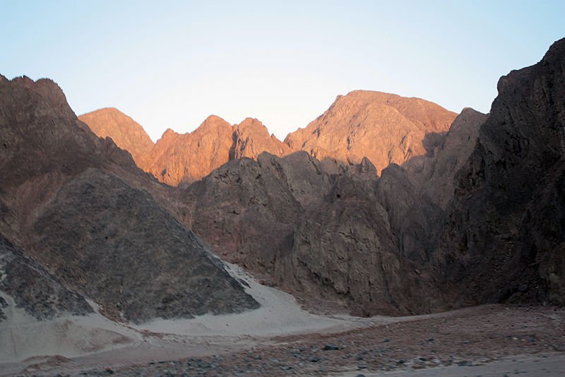 Eastern desert mountain range in Eritrea