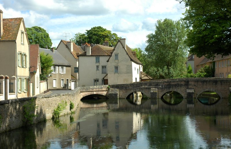 Eure-et-Loir Chartes Les bords de l'Eure, France