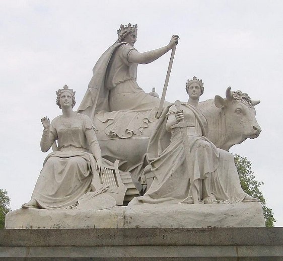 The Europe Group of sculptures at Albert Memorial