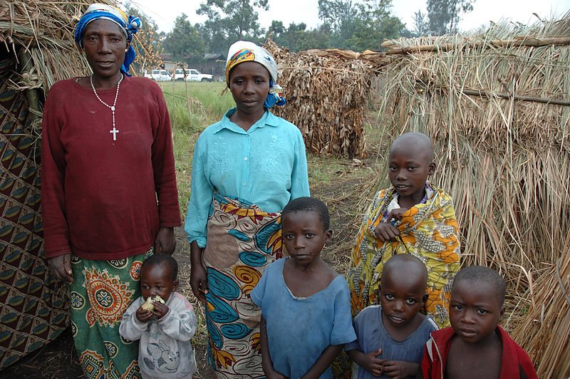 A family in Rutshuru, Congo