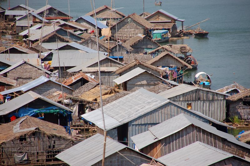 Floating village, Kampong Cham, Cambodia