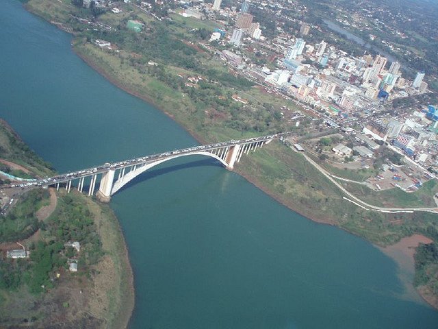 Friendship Bridge between Paraguay and Brazil