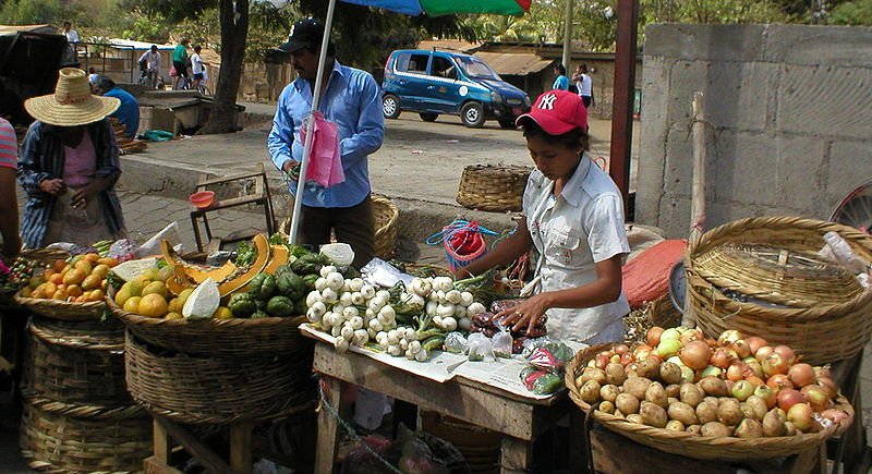 Fruit seller in Masaya, Nicaragua